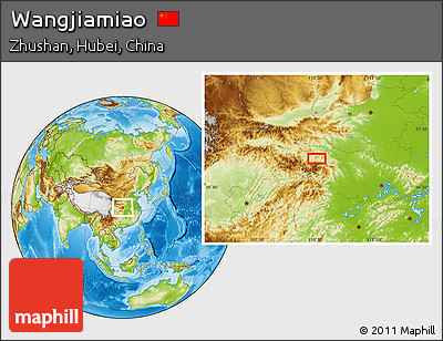 Physical Location Map of Wangjiamiao