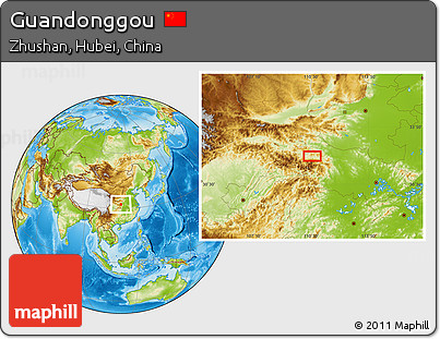 Physical Location Map of Guandonggou