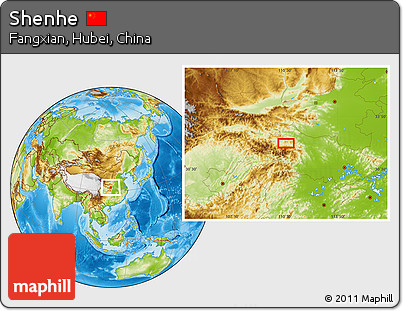 Physical Location Map of Shenhe