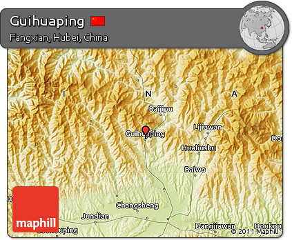 Physical Map of Guihuaping