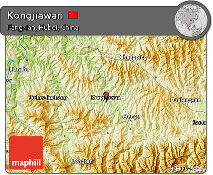 Physical Map of Kongjiawan