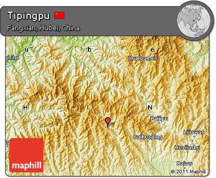Physical Map of Tipingpu