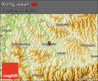 Physical Map of Kongjiawan