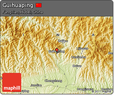 Physical Map of Guihuaping
