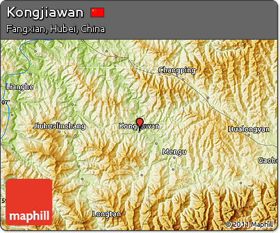 Physical Map of Kongjiawan