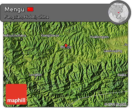 Satellite Map of Mengu