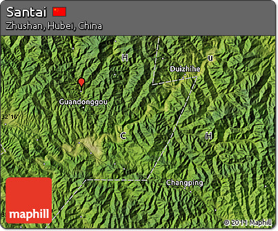 Satellite Map of Santai