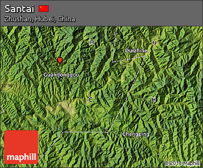 Satellite Map of Santai