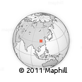 Outline Map of the Area around 32° 8' 5" N, 110° 34' 29" E, rectangular outline