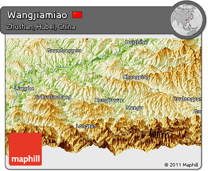Physical Panoramic Map of Wangjiamiao
