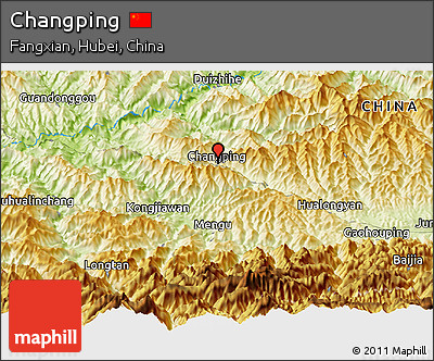 Physical Panoramic Map of Changping