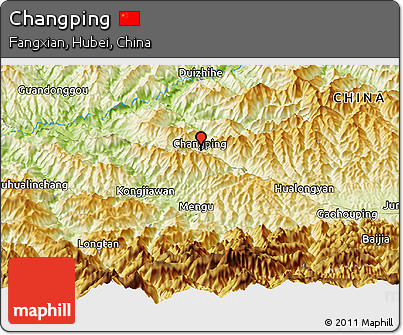 Physical Panoramic Map of Changping