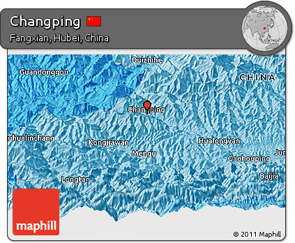 Political Panoramic Map of Changping