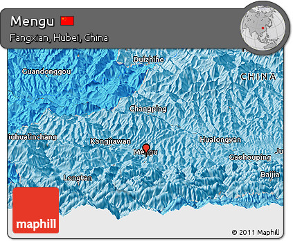 Political Panoramic Map of Mengu