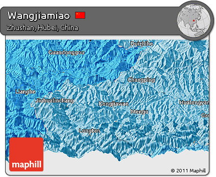 Political Panoramic Map of Wangjiamiao