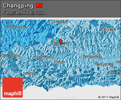 Political Panoramic Map of Changping