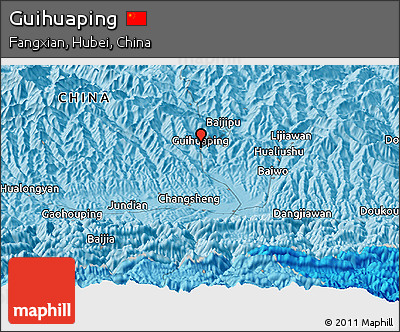 Political Panoramic Map of Guihuaping
