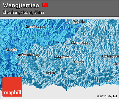 Political Panoramic Map of Wangjiamiao