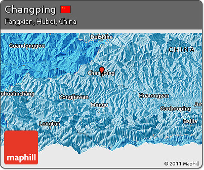 Political Panoramic Map of Changping