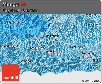 Political Panoramic Map of Mengu
