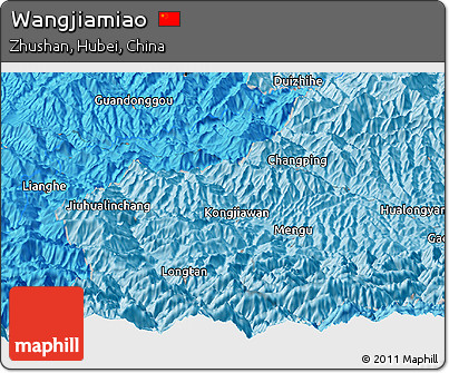 Political Panoramic Map of Wangjiamiao