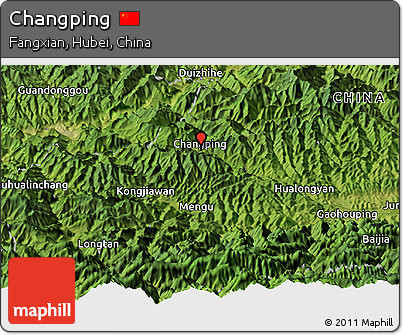 Satellite Panoramic Map of Changping