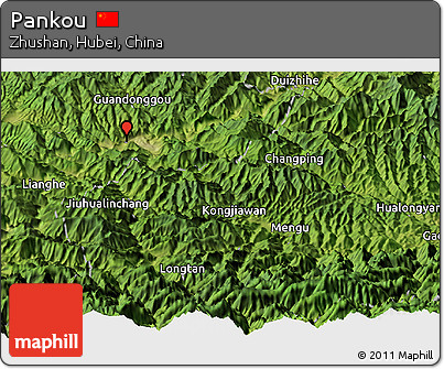 Satellite Panoramic Map of Pankou