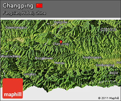 Satellite Panoramic Map of Changping