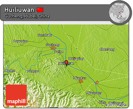 Physical 3D Map of Huiliuwan