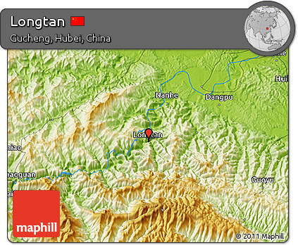 Physical 3D Map of Longtan