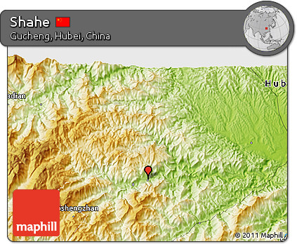 Physical 3D Map of Shahe
