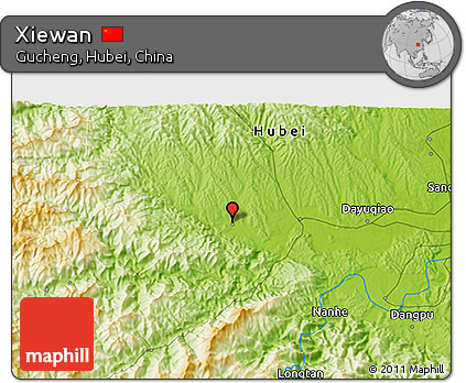 Physical 3D Map of Xiewan