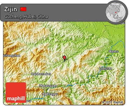 Physical 3D Map of Zijin