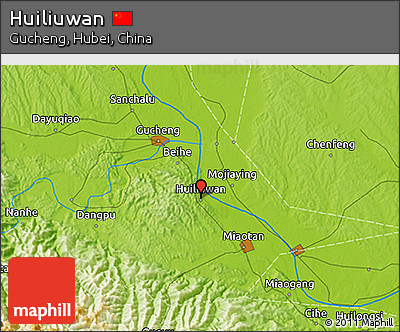 Physical 3D Map of Huiliuwan