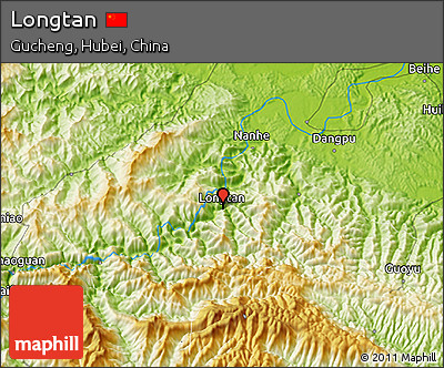 Physical 3D Map of Longtan