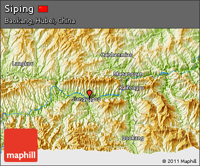 Physical 3D Map of Siping