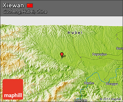 Physical 3D Map of Xiewan