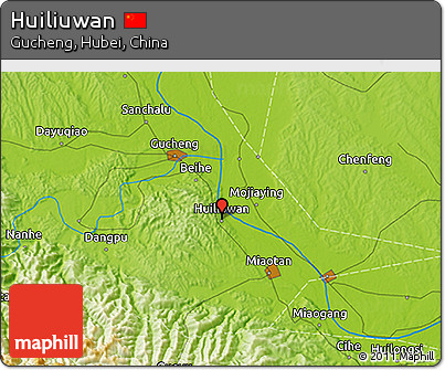 Physical 3D Map of Huiliuwan