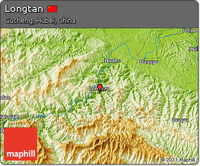 Physical 3D Map of Longtan