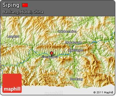 Physical 3D Map of Siping