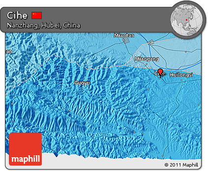 Political 3D Map of Cihe