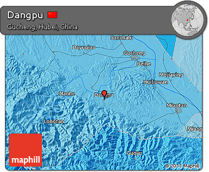 Political 3D Map of Dangpu