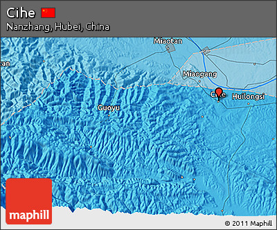 Political 3D Map of Cihe