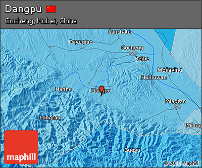 Political 3D Map of Dangpu
