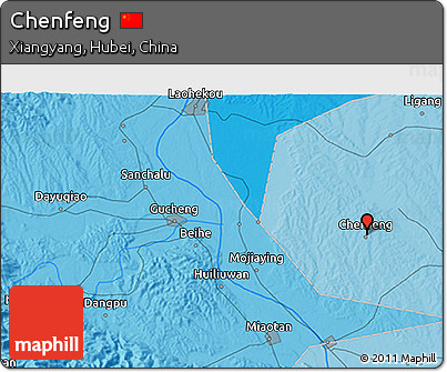 Political 3D Map of Chenfeng