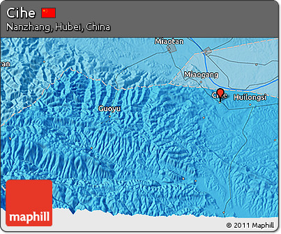 Political 3D Map of Cihe