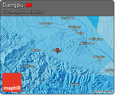 Political 3D Map of Dangpu