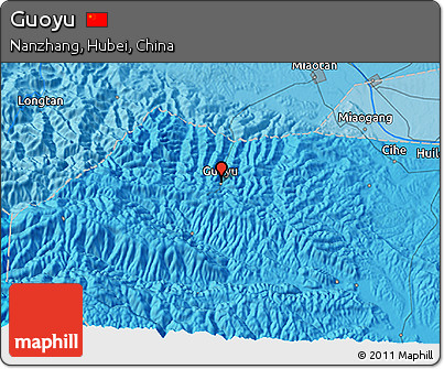 Political 3D Map of Guoyu