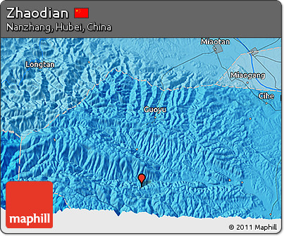 Political 3D Map of Zhaodian