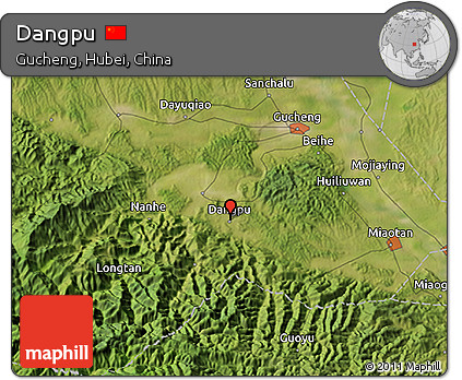 Satellite 3D Map of Dangpu